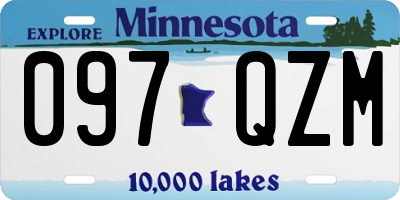 MN license plate 097QZM