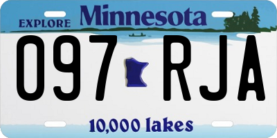 MN license plate 097RJA