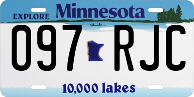 MN license plate 097RJC