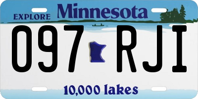 MN license plate 097RJI