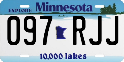 MN license plate 097RJJ