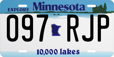 MN license plate 097RJP