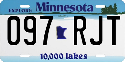 MN license plate 097RJT
