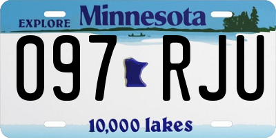 MN license plate 097RJU
