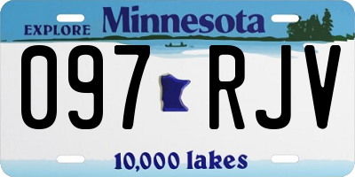 MN license plate 097RJV