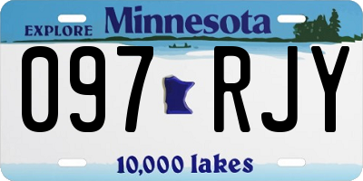 MN license plate 097RJY