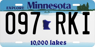 MN license plate 097RKI