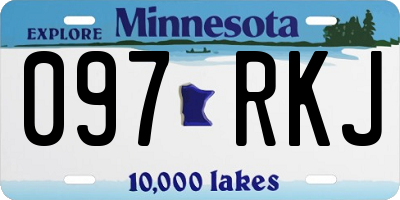 MN license plate 097RKJ