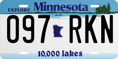 MN license plate 097RKN