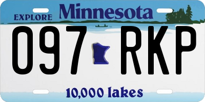 MN license plate 097RKP