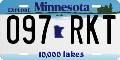 MN license plate 097RKT