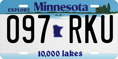 MN license plate 097RKU
