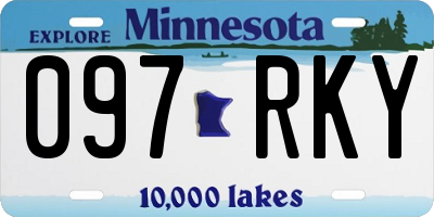 MN license plate 097RKY