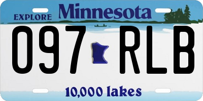 MN license plate 097RLB