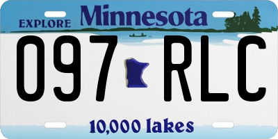 MN license plate 097RLC