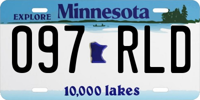 MN license plate 097RLD