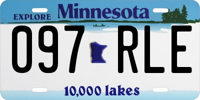 MN license plate 097RLE