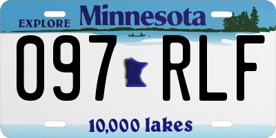 MN license plate 097RLF