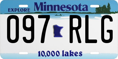 MN license plate 097RLG