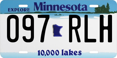 MN license plate 097RLH