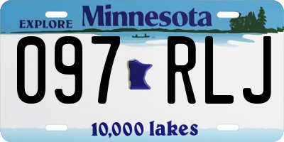 MN license plate 097RLJ