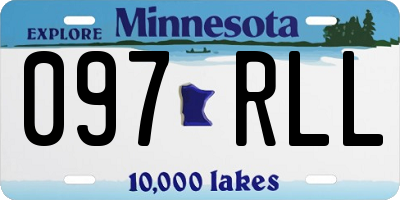 MN license plate 097RLL