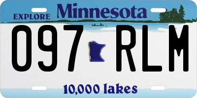 MN license plate 097RLM