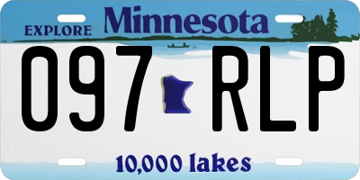 MN license plate 097RLP