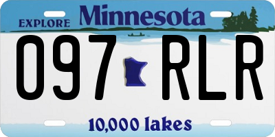 MN license plate 097RLR