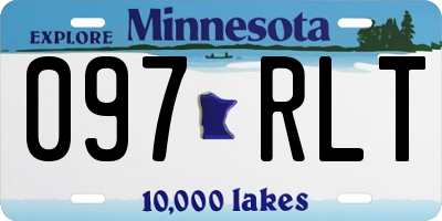 MN license plate 097RLT
