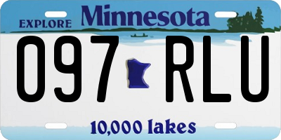 MN license plate 097RLU