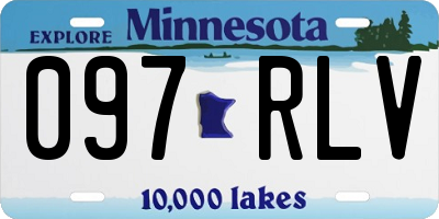 MN license plate 097RLV
