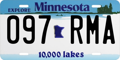 MN license plate 097RMA