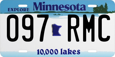 MN license plate 097RMC