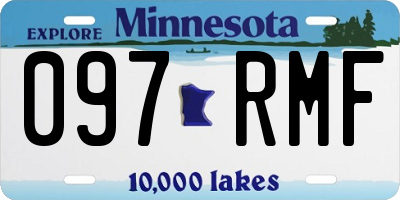 MN license plate 097RMF