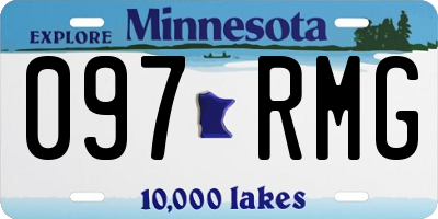 MN license plate 097RMG