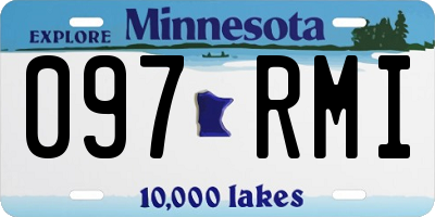 MN license plate 097RMI