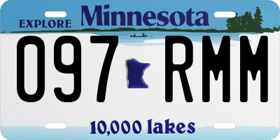 MN license plate 097RMM
