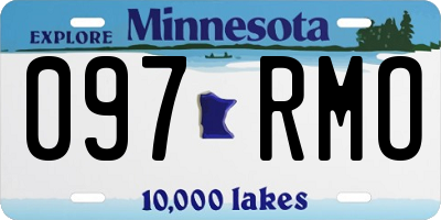 MN license plate 097RMO