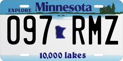 MN license plate 097RMZ