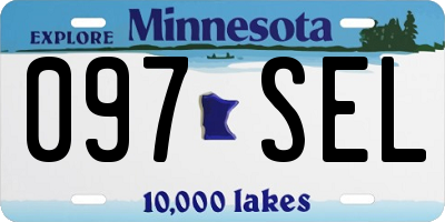 MN license plate 097SEL