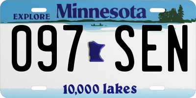 MN license plate 097SEN