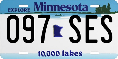 MN license plate 097SES