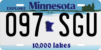 MN license plate 097SGU
