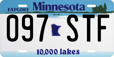 MN license plate 097STF
