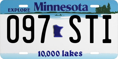 MN license plate 097STI