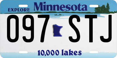 MN license plate 097STJ