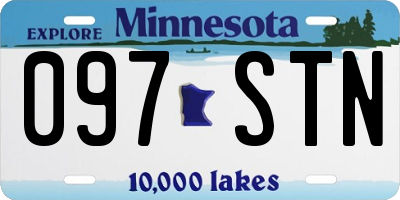 MN license plate 097STN