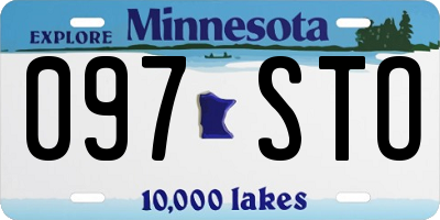 MN license plate 097STO