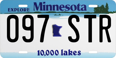 MN license plate 097STR